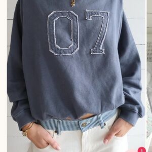 Studio Seven Georgia Navy Sweatshirt
